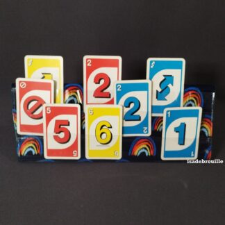 porte carte à jouer arc en ciel