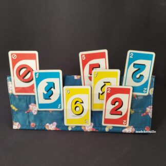 porte carte à jouer licorne bleu
